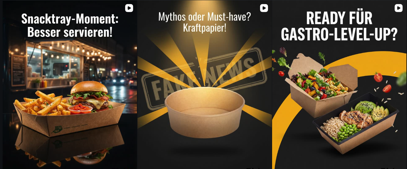 B2B Instagram transformation showing 21 new posts